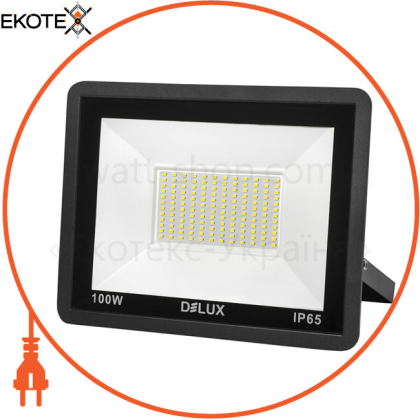 Светодиодный прожектор DELUX FMI 11 LED 100Вт 6500K IP65 черный