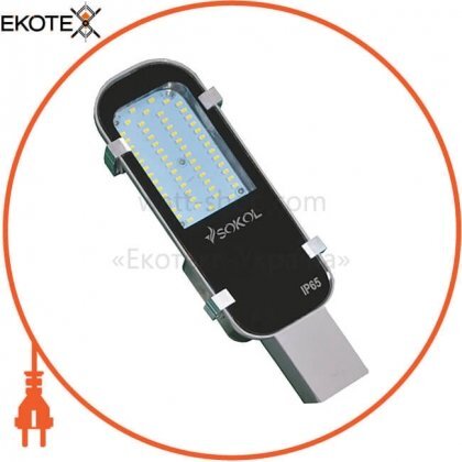 Sokol 90395 светильник уличный sokol led-slf 36w aluminium 6500к ip65