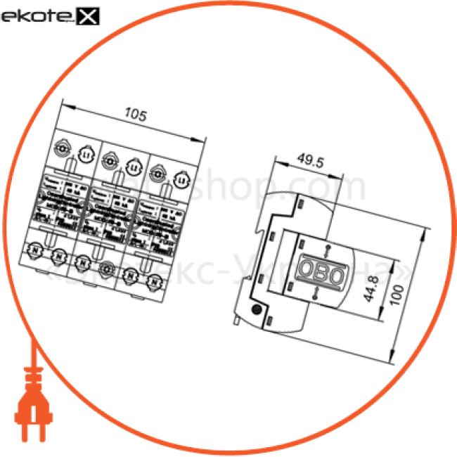 Enext 5096877 координов. lightningcontroller набор для сетей tn-c