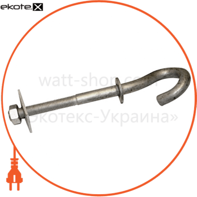 Enext p031002 сквозной крюк e.through.hook.pro.240.16, 240мм, м16