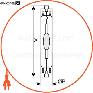 Electrum A-DM-0689 лампа металлогалогенная dm-70s/4200k rx7s  - a-dm-0689