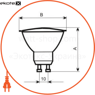 Electrum A-HD-0064 лампа галогенная 230v 35w 40гр gu10  - a-hd-0064