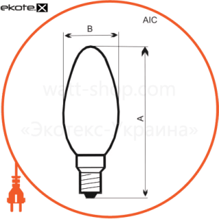 Electrum A-IC-0016 c37 60w e14 мат.