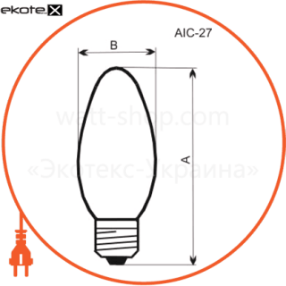 Electrum A-IC-0019 c37 60w e27