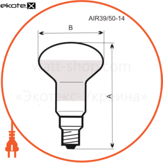 Electrum A-IR-0041 r50 40w e14 мат.