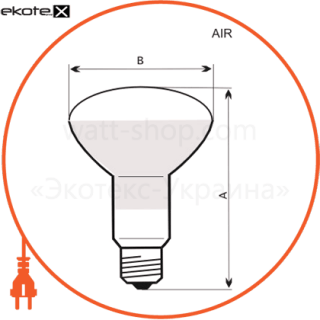 Electrum A-IR-0045 r80 75w e27 мат.