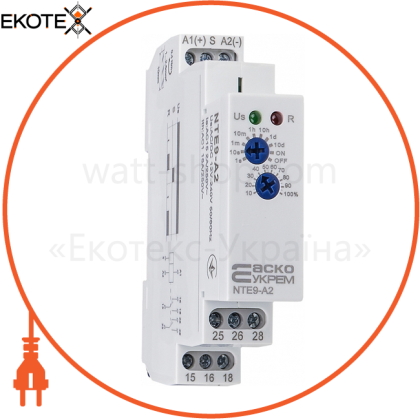 Реле затримки часу на увімкнення NTE9-A2 AC/DC 12-240V