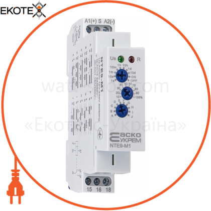 Реле времени многофункциональное NTE9-M1 AC/DC 12-240V