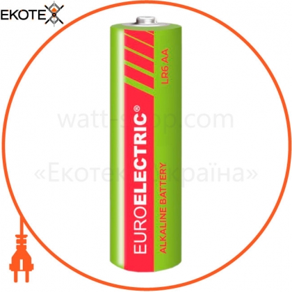 EUROELECTRIC Батарейка щелочная AA LR6 1,5V пленка 4шт
