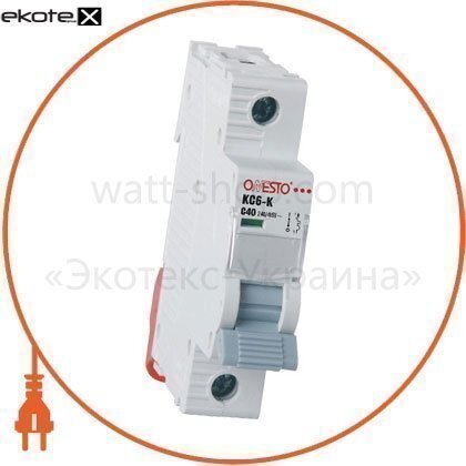 Onesto 3104 автоматический выключатель onesto 1п с 40а mcb 4,5ka (kc6-k)