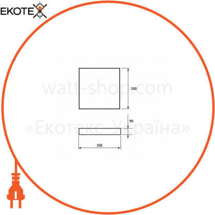 Светодиодный EUROLAMP LED Светильник SMART LIGHT Crystal Square T16 50W 3000K-6500K