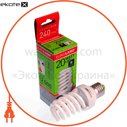 Eurolamp LN-20274 t2 spiral 20w 4100k e27