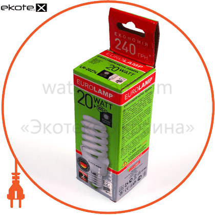 Eurolamp LN-20274 t2 spiral 20w 4100k e27