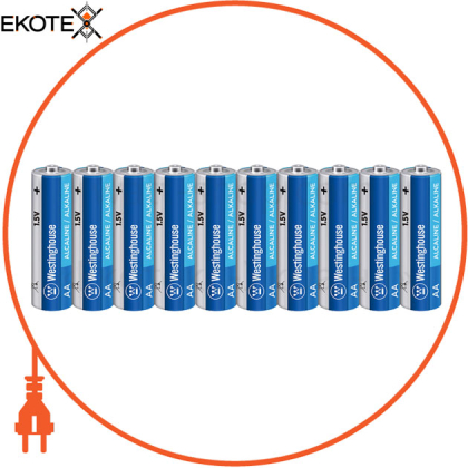 Щелочная батарейка Westinghouse Standard Alkaline AA/LR6  10шт/уп shrink