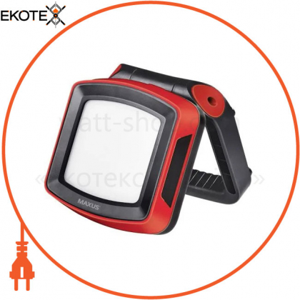 Світильник світлодіодний MAX-8W-RED-EM MAXUS Portable Emergency LED Light 8W 4100K IP65 5000mAh RED