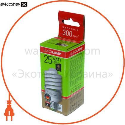 Eurolamp YJ-25272 eurolamp клл t2 spiral &quot;yj&quot; 25w 2700k e27 (100)