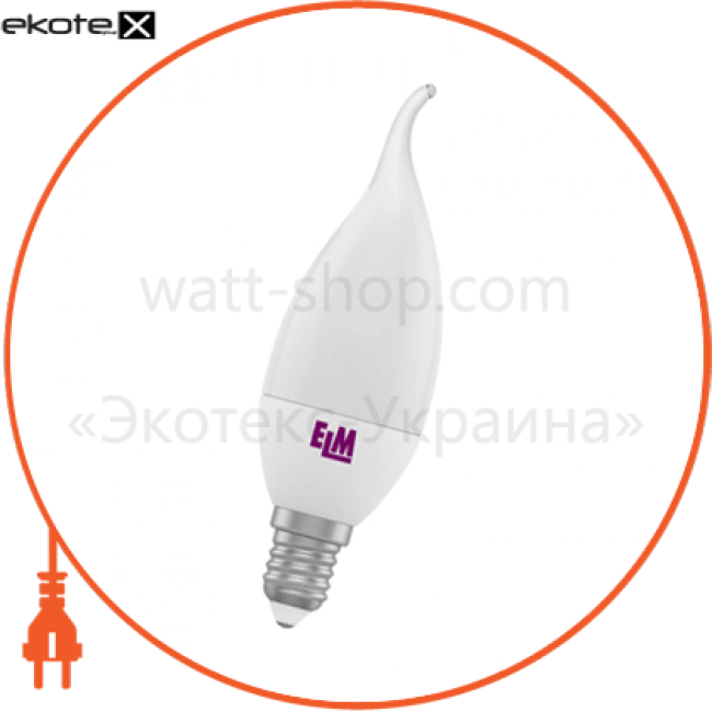 ELM 18-0088 с37 4w pa10 e14 4000 elm на ветру