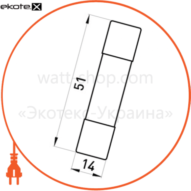 Enext i0610022 предохранитель плавкий e.fuse.1451.32, типоразмер 14х51, 32а