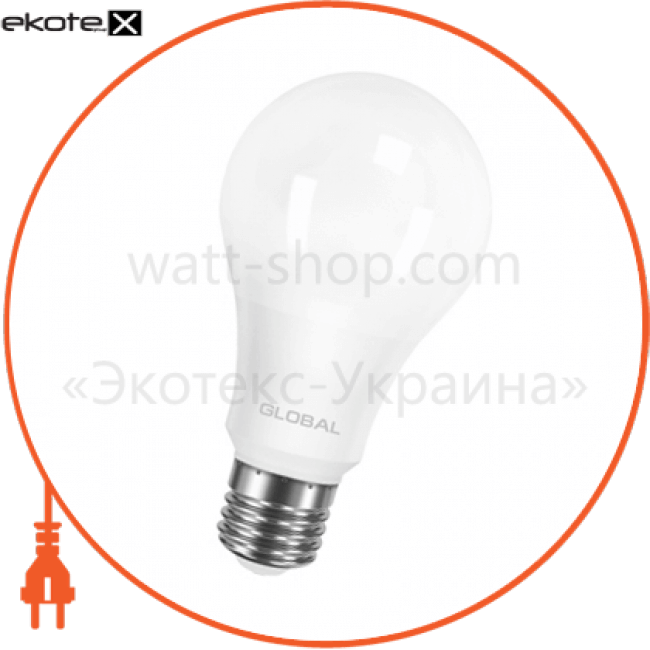 Global 1-GBL-166-02 лампа светодиодная a60 12w 4100k 220v e27 al