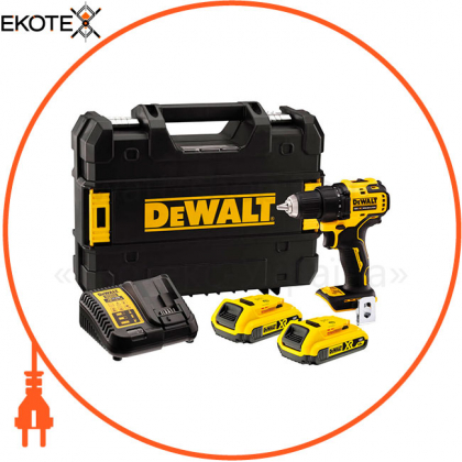 Дрель-шуруповерт аккумуляторная бесщёточная DeWALT DCD708D2T