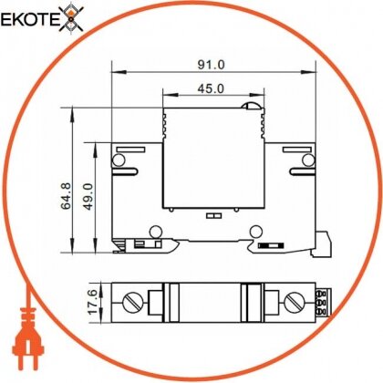 Enext i0340102 устройство для защиты от импульсных перенапряжений e.spd.1c.385