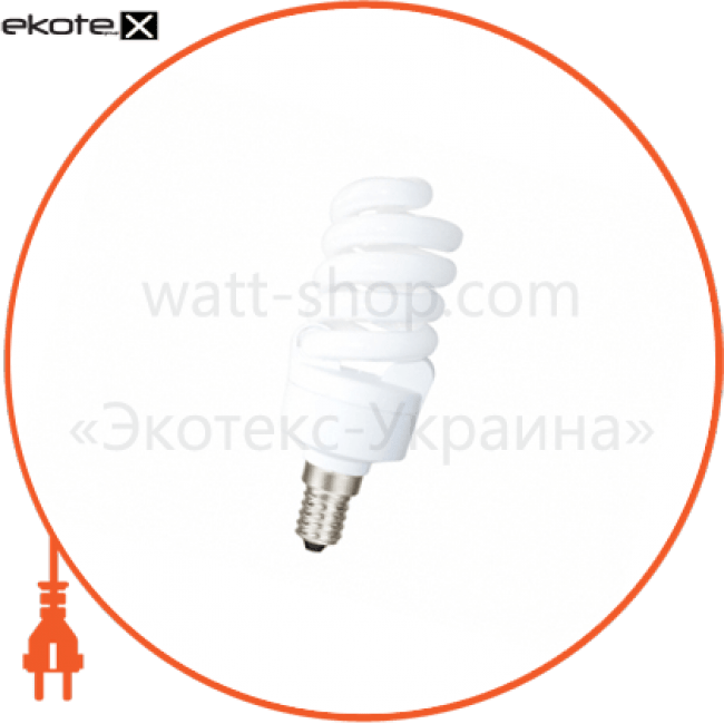 Delux 10094686 компактная люминесцентная лампа delux t2 full-spiral 15w 4100к е14