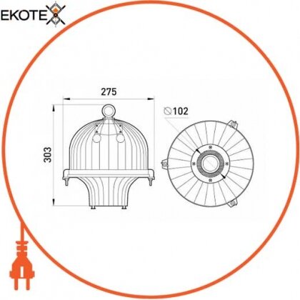 Enext l0520001 блок пра e.mh.high.light.2201.250 к подвесным светильникам серии 2201, металлогалогеновый, 250 вт