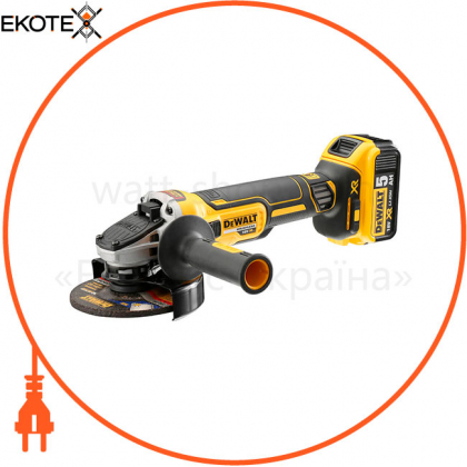 Шлифмашина угловая - болгарка аккумуляторная бесщёточная DeWALT DCG405P2