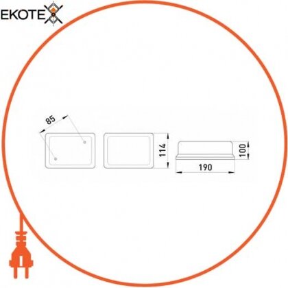 Enext l002013 светильник e.light.1701.1.60.27.black 60w