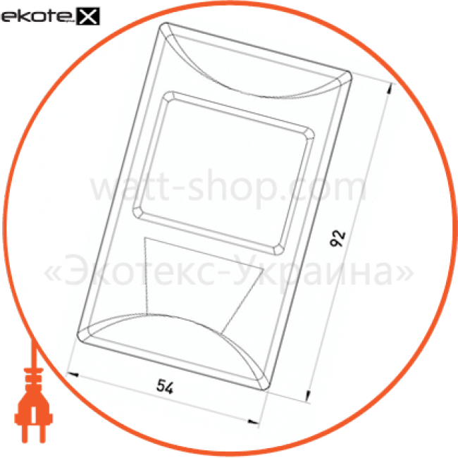 Enext s061006 датчик движения инфракрасный e.sensor.pir.38. белый (белый), 180°, ip44