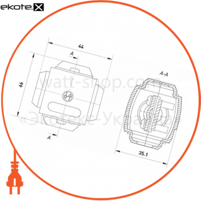 Enext у-731 сжим (зажим) ответвительный у731