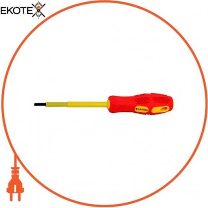 Enext t009002 отвертка изолированная e.tool.st.404 (4*100) шлиц