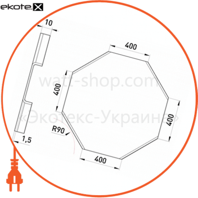 Enext 340-K крышка крестовины 400 мм