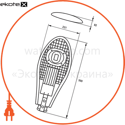 Eurolamp LED-SLT2-30w(cob) eurolamp led светильник уличный с видбивачем cob 30w 6000k (1)