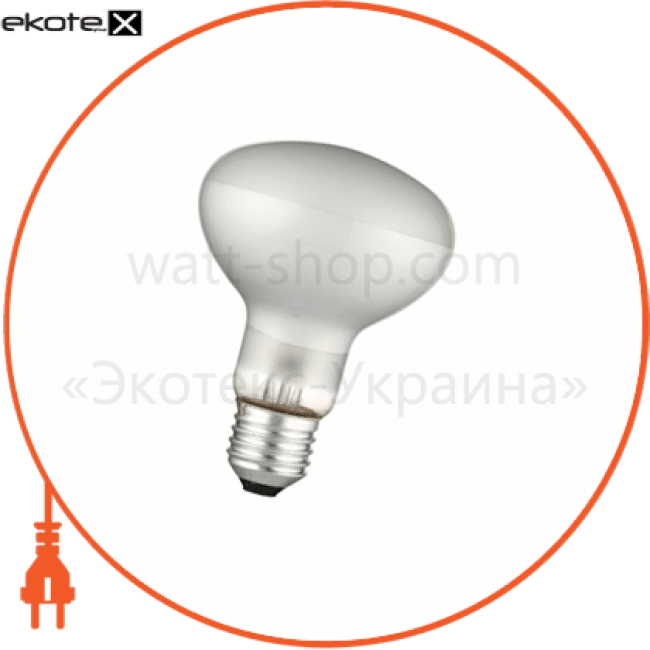 Delux 10007870 рефлекторная лампа матовая delux r80 100вт е27