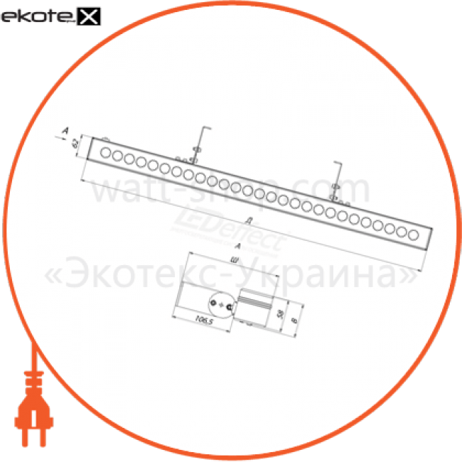 Ledeffect LE-СБУ-37-019-1536-67Х проходные светильники без источника питания