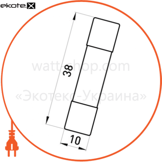 Enext i0610021 предохранитель плавкий e.fuse.1038.32, типоразмер 10х38, 32а