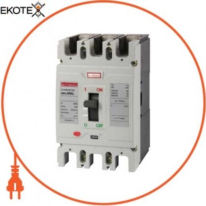 Enext i0660014 силовой автоматический выключатель e.industrial.ukm.250sl.125, 3р, 125а