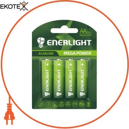 Enerlight 90060104 батарейка enerlight mega power aa bli 4