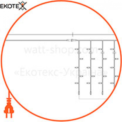 Гирлянда внутренняя DELUX WATERFALL С 320LED 3х3m бел/прозр IP20