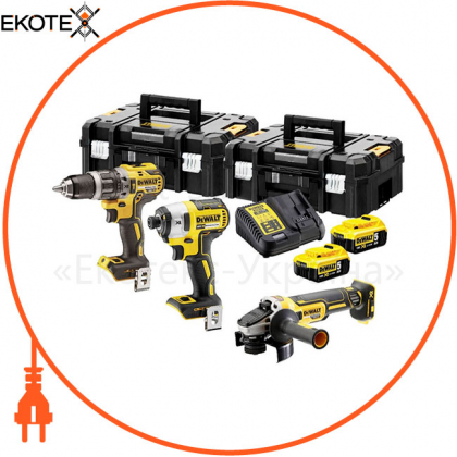 Набор из трех инструментов бесщеточных DeWALT DCK384P2T