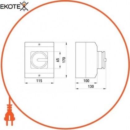 Enext i0360020 пакетный переключатель в корпусе e.industrial.sb.1-0.4.40, 4р, 40а (0-1)