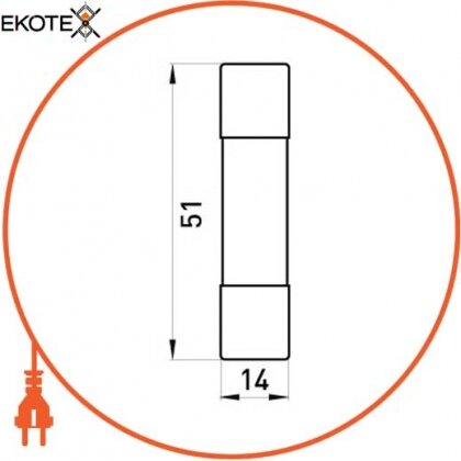 Enext i0610020 предохранитель плавкий e.fuse.1451.25, типоразмер 14х51, 25а