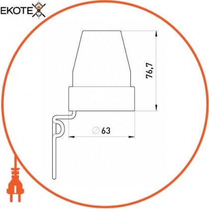 Enext s061007 сумеречное реле e.sensor. light-conrol.302. белый (белый), 10а, ip44