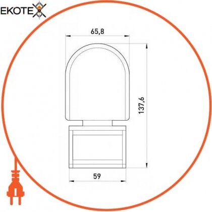 Enext s061005 датчик движения инфракрасный.sensor.pir.10f.black (черный), 180°, ip44