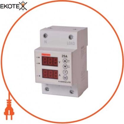 Enext p0690015 реле контроля напряжения и тока однофазное 25а с индикацией e.control.v10