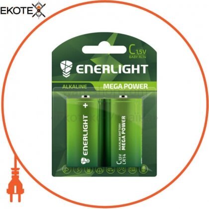 Enerlight 90140102 батарейка enerlight mega power c bli 2