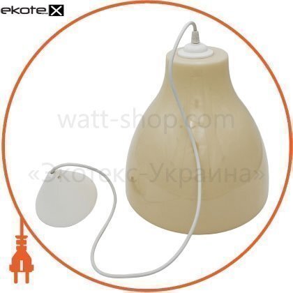 Enext l0510015 светильник подвесной e.save.pendant.plafon.е27.beige, е27, плафон бежевый