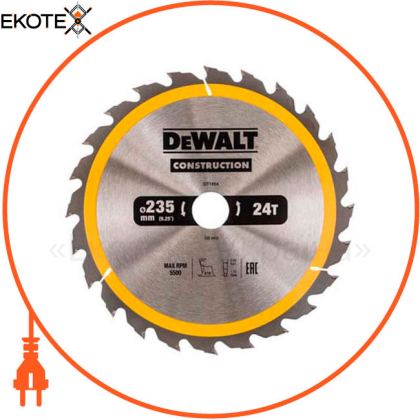 Диск пильний СONSTRUCTION DeWALT DT1954