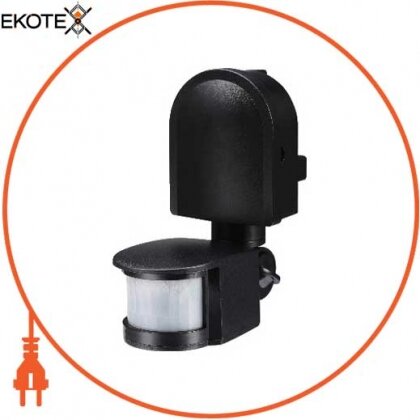 Enext s061005 датчик движения инфракрасный.sensor.pir.10f.black (черный), 180°, ip44